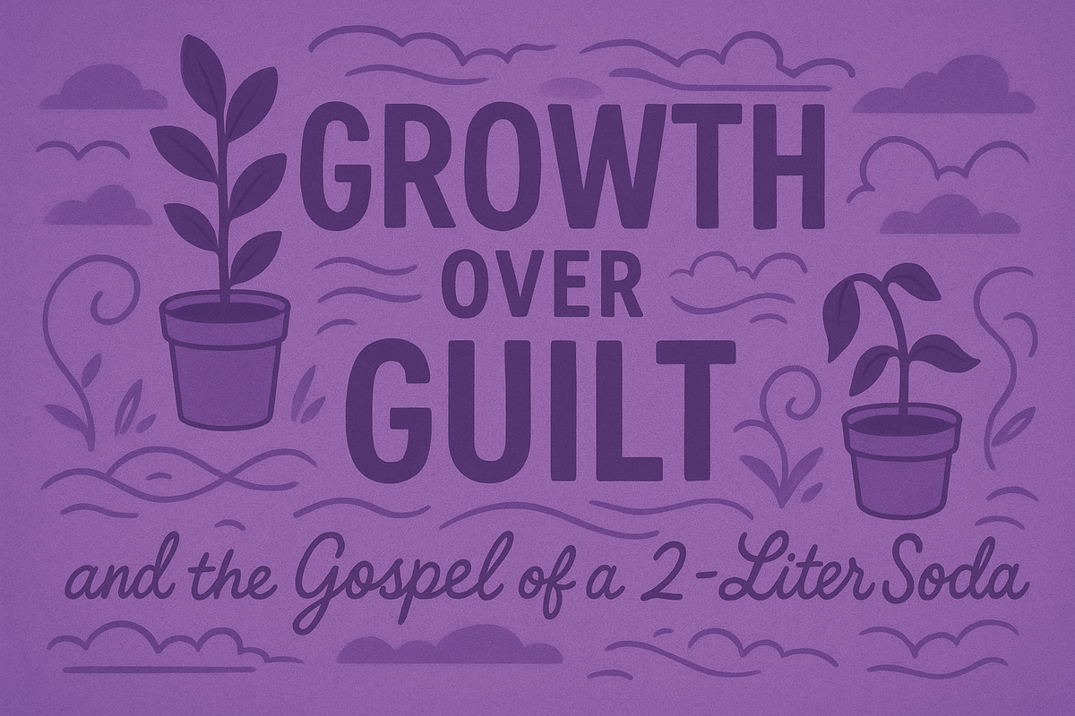 Growth over Guilt and the Gospel of a 2-Liter Soda